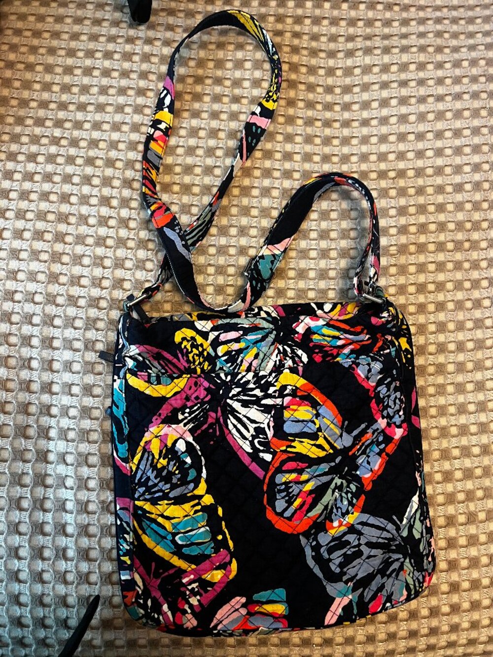 Vera Bradley Crossbody Purse in Butterfly Flutter Retired Pattern